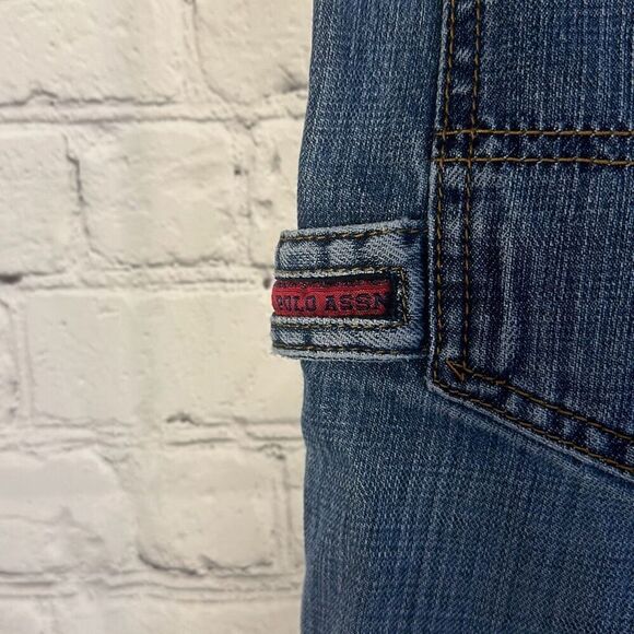 U.S. Polo Assn Mens Baggy Loose Carpenter Jean Shorts Denim Jorts size 38 - Picture 6 of 10